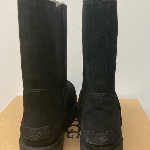 UGG CHELSEA PLATFORM SHORT SIZE 10 BLACK NIB - Picture 5 of 6